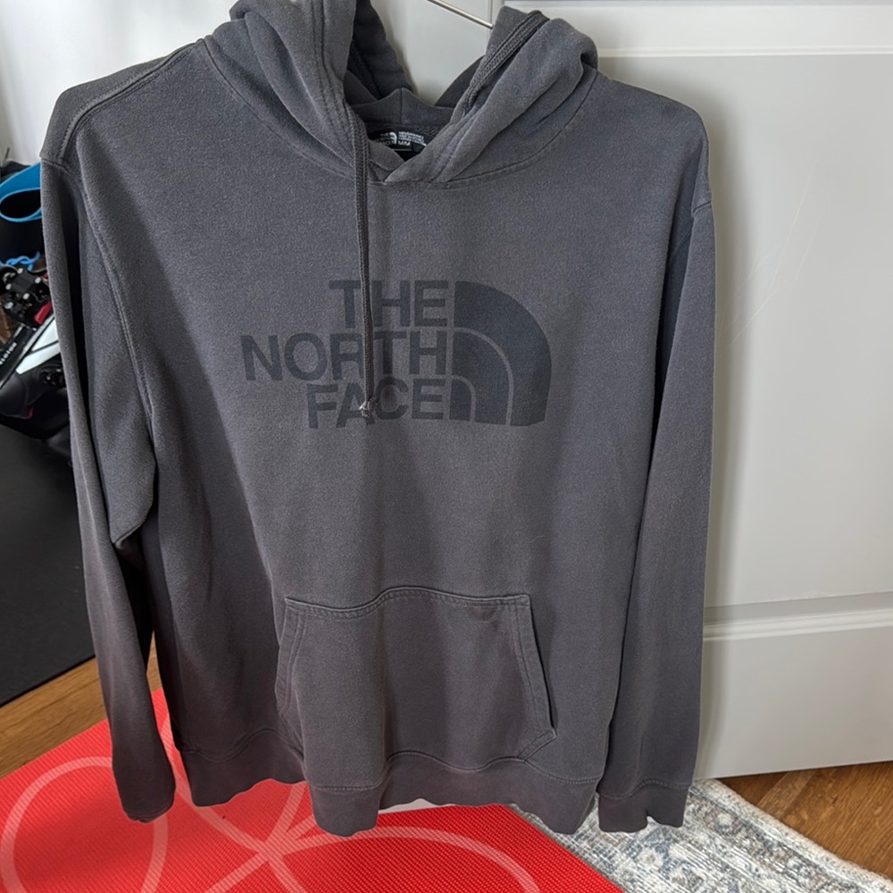 The North Face Gray Sweatshirt Hoodie Minimalist Design